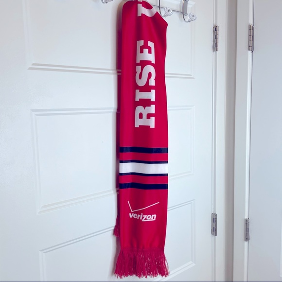 Rise Up Atlanta Falcons Scarf with tassels by VW - Picture 3 of 9